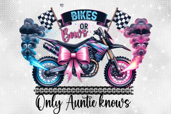 Bikes or Bows Gender Reveal PNG for Creative Celebrations