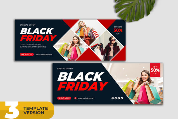 Elevate Your Black Friday Facebook Page Cover