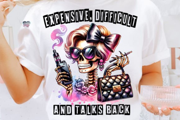 Expensive Difficult Skeleton Mama PNG: A Premium Design Asset