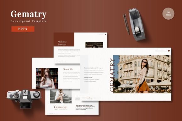 Gematry: A Modern PowerPoint Template for Polished Presentations