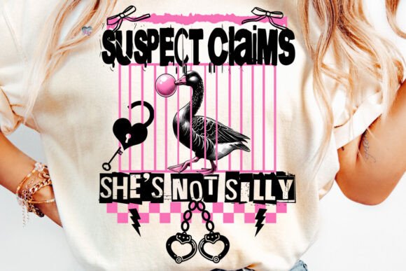 Get the Silly Goose Clipart: Funny Suspect Claims PNG