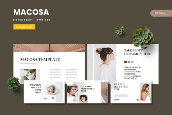 Macosa: A Modern Google Slide Template for Polished Presentations