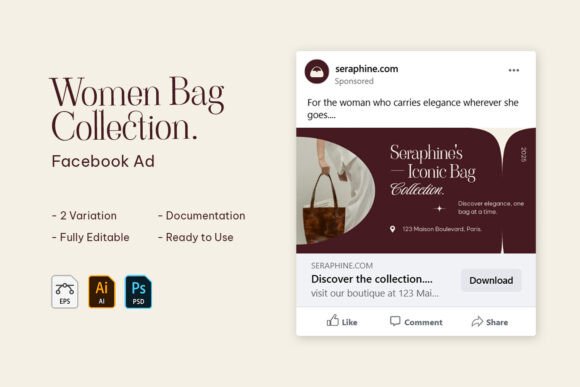 Seraphine Elegant Style - Facebook Ads Templates