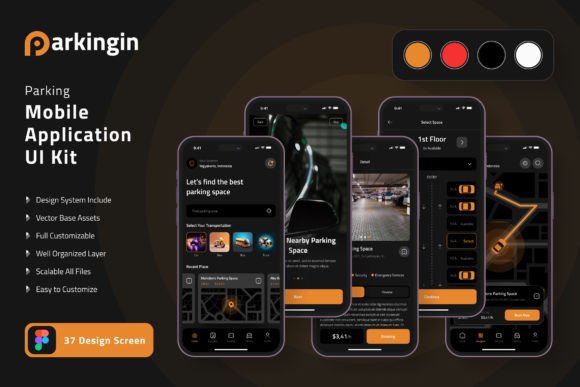 Streamline Your Parking App Design with This UI KIT