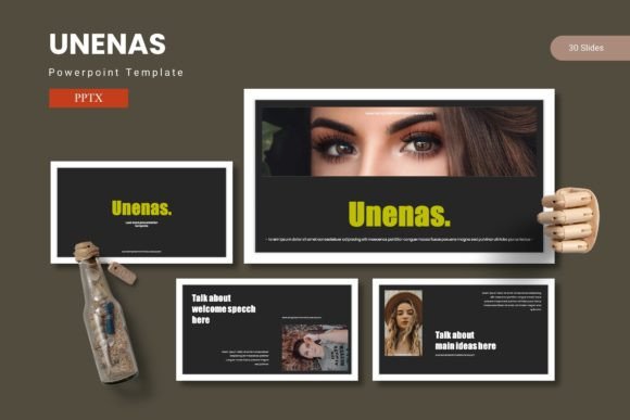 Unenas: A Modern PowerPoint Template for Clear, Confident Presentations